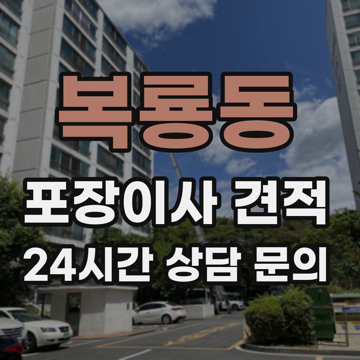 복룡동 포장이사 견적