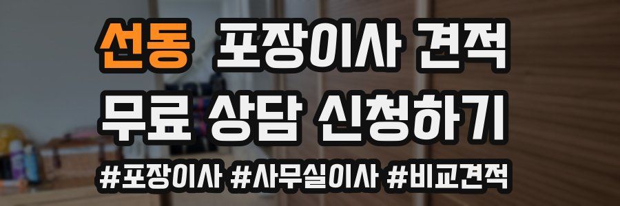 선동 포장이사 견적