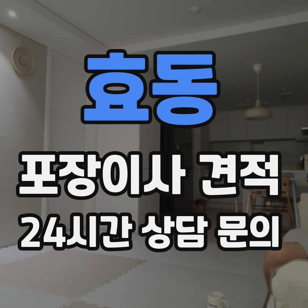 효동 포장이사 견적