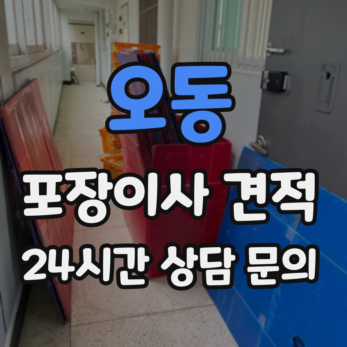 오동 포장이사 견적