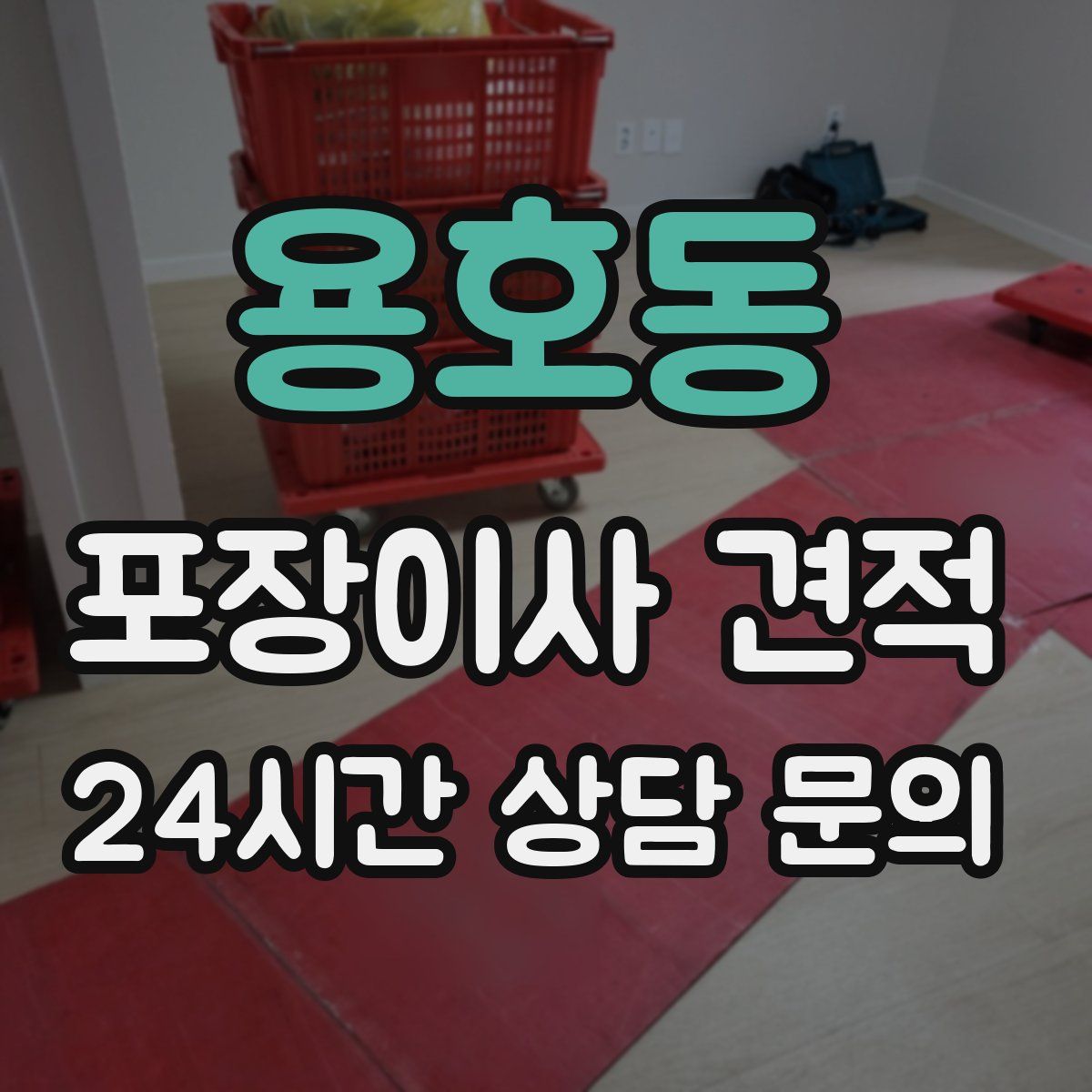 용호동 포장이사 견적