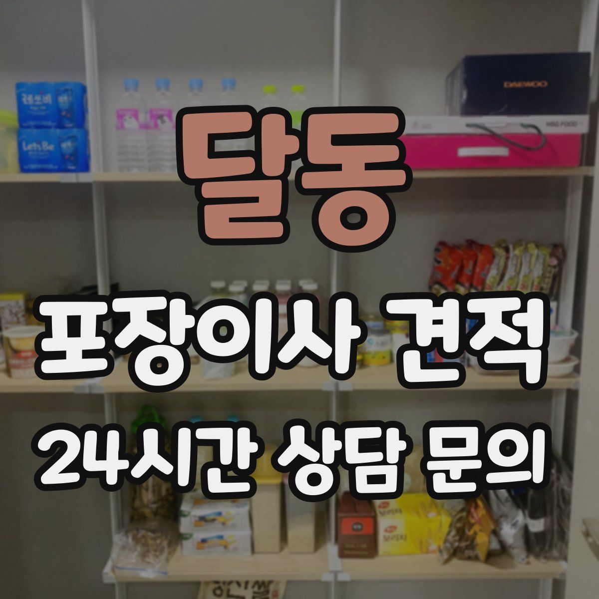 달동 포장이사 견적