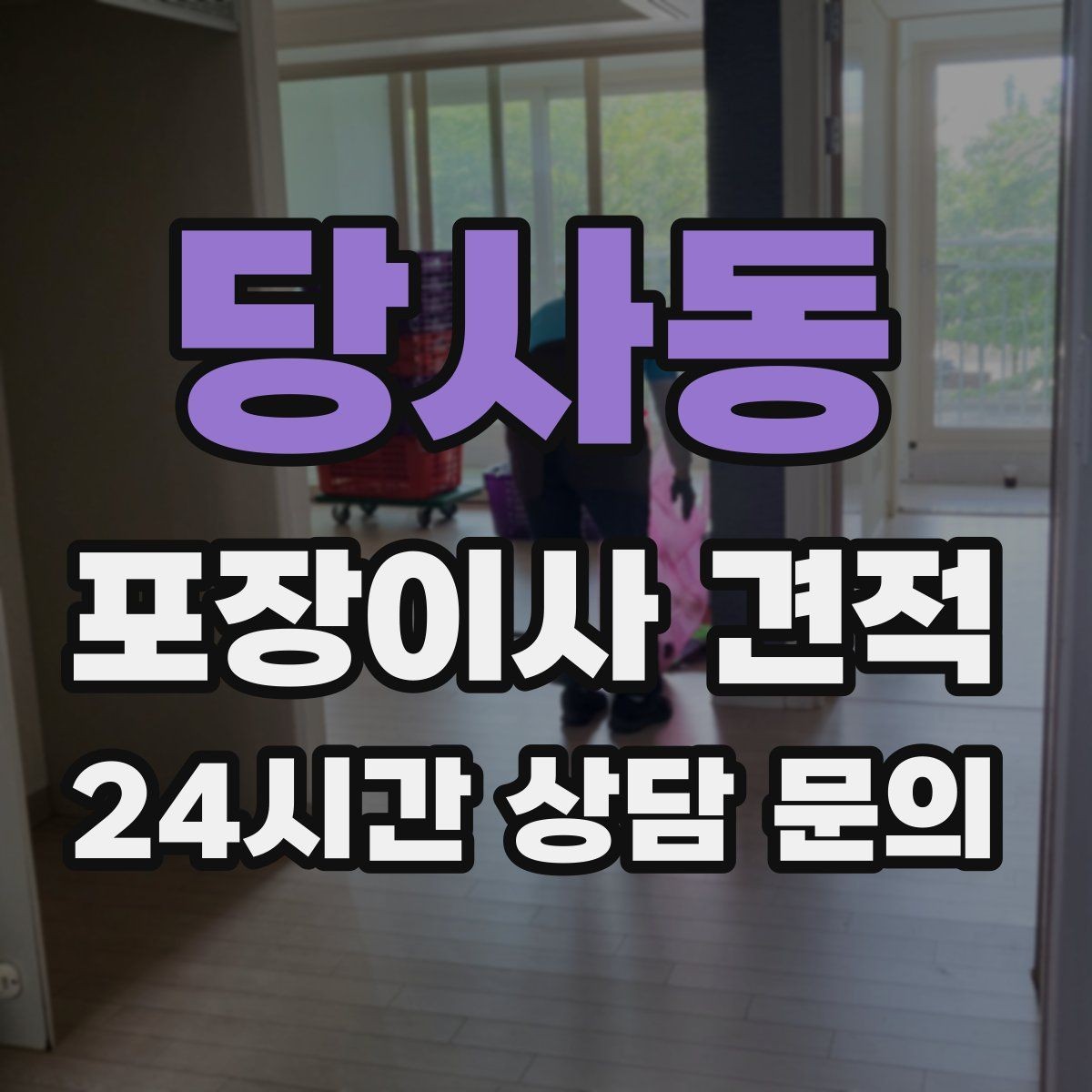당사동 포장이사 견적 왜 견적이 업체마다 다른지 핵심만 정리