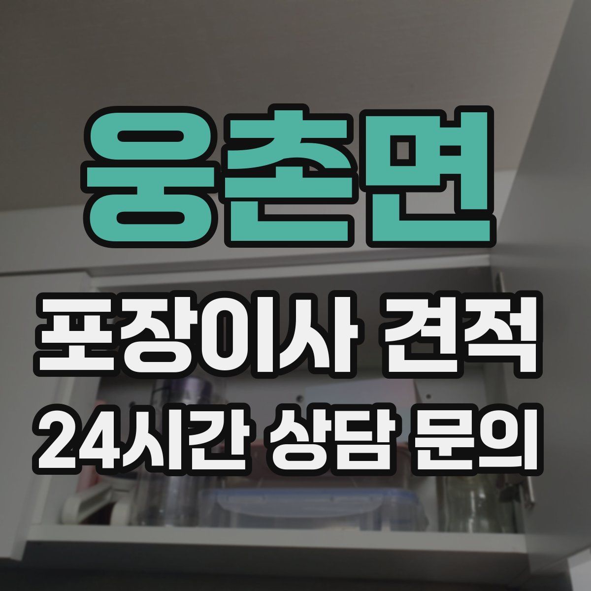 웅촌면 포장이사 견적