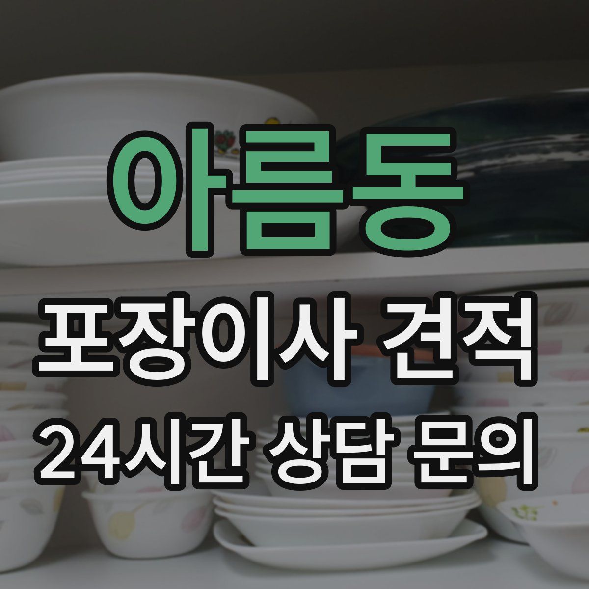 아름동 포장이사 견적