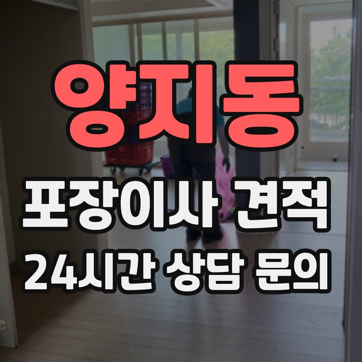 양지동 포장이사 견적