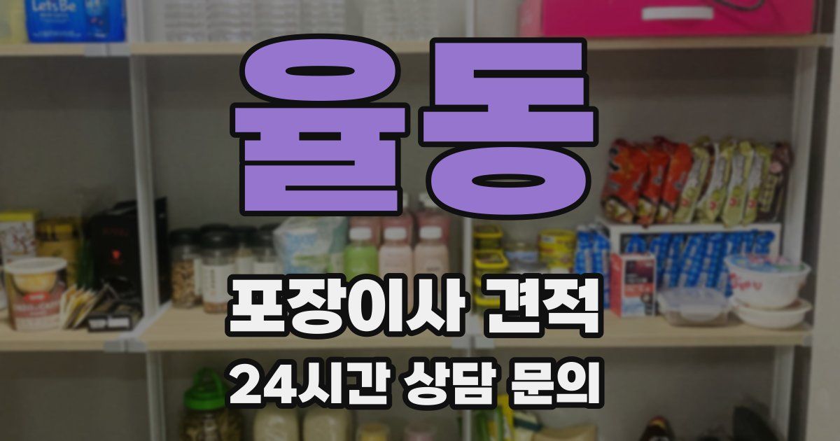 율동 포장이사 견적