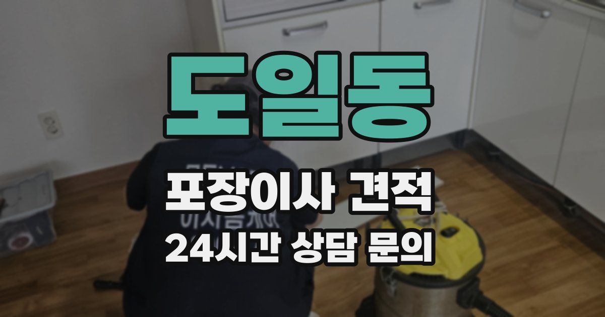 도일동 포장이사 견적