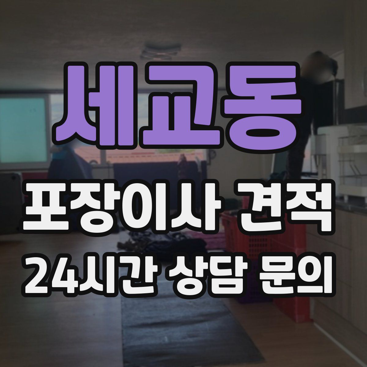 세교동 포장이사 견적