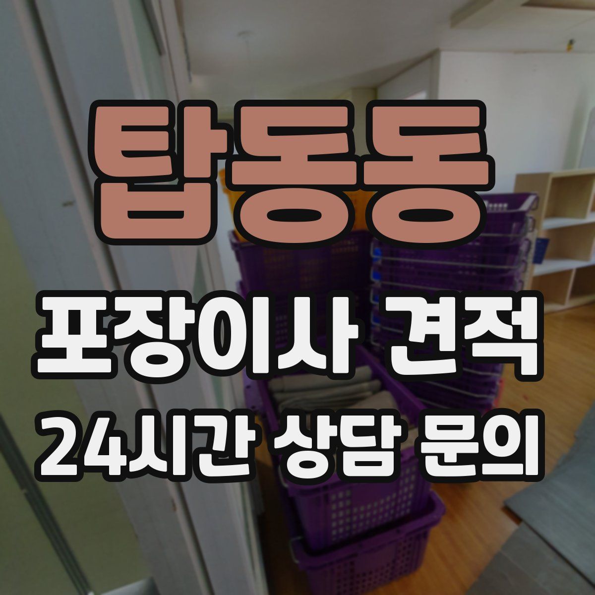 탑동동 포장이사 견적