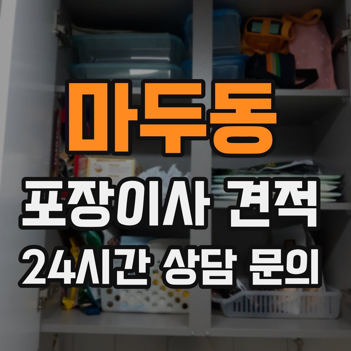 마두동 포장이사 견적