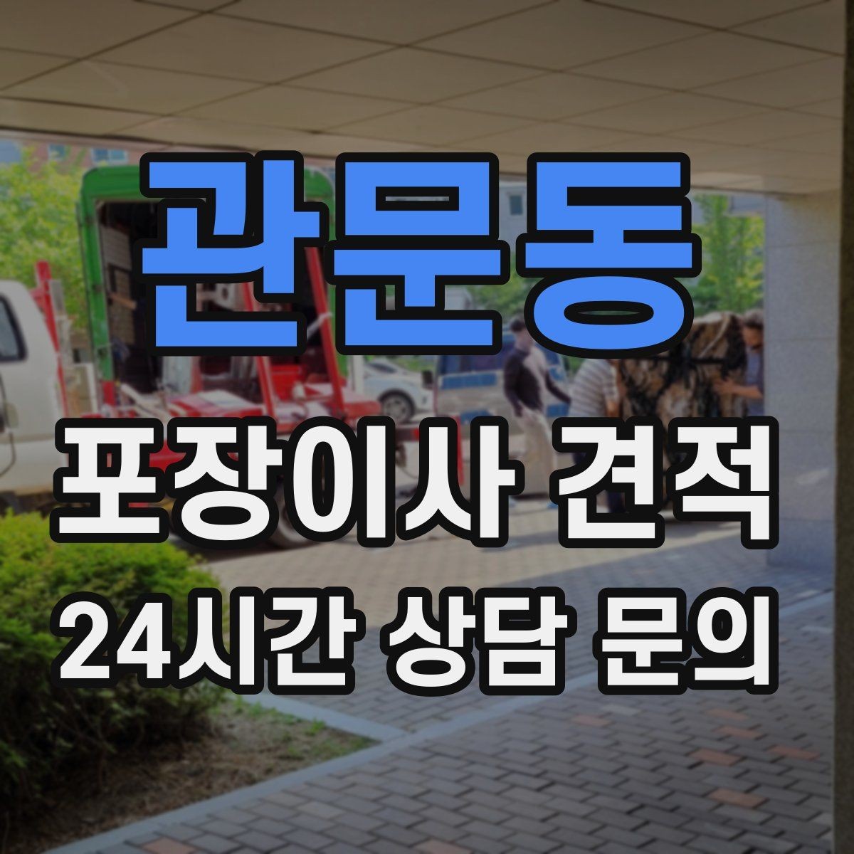 관문동 포장이사 견적 어항·대형 화분이 있을 때 견적 포인트