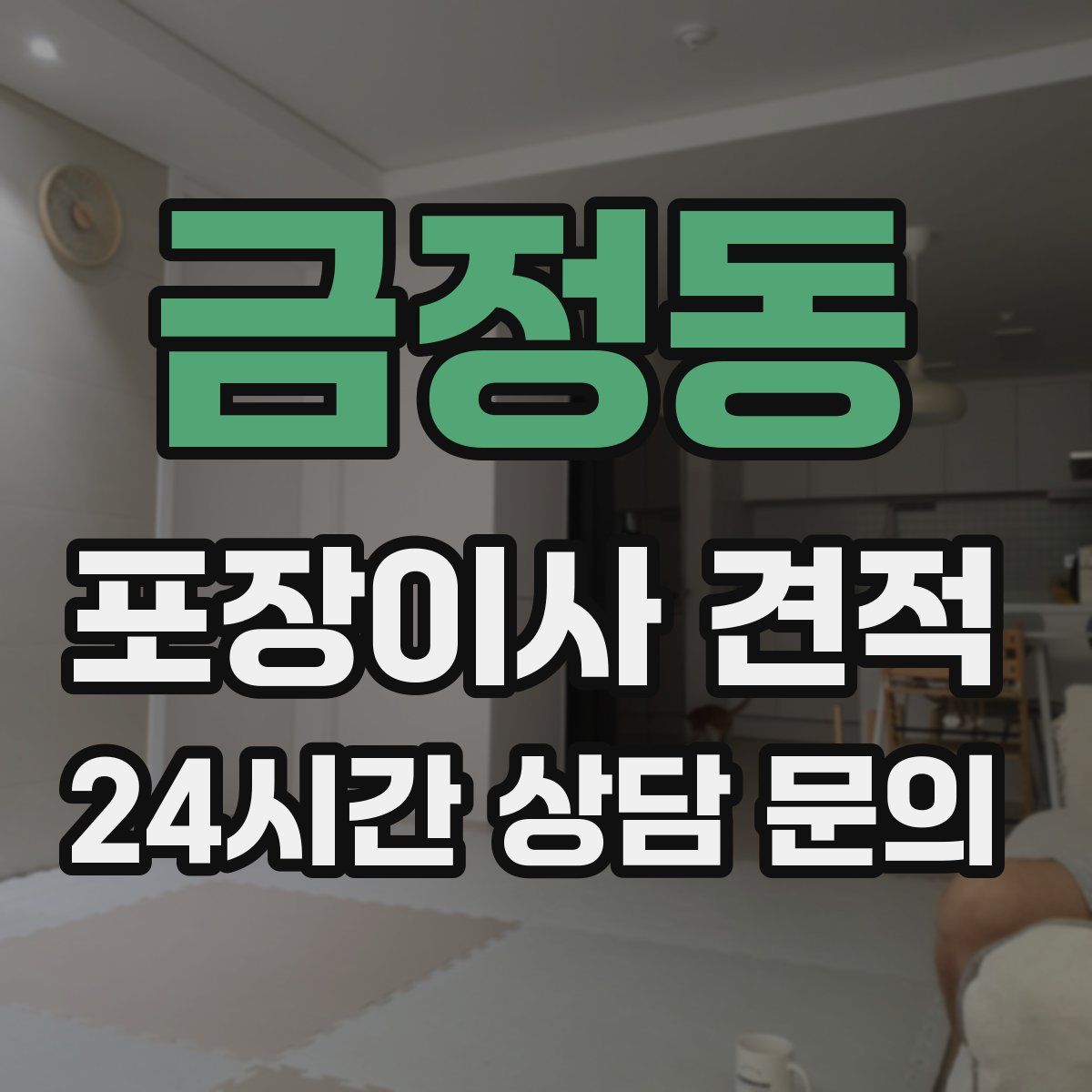 금정동 포장이사 견적