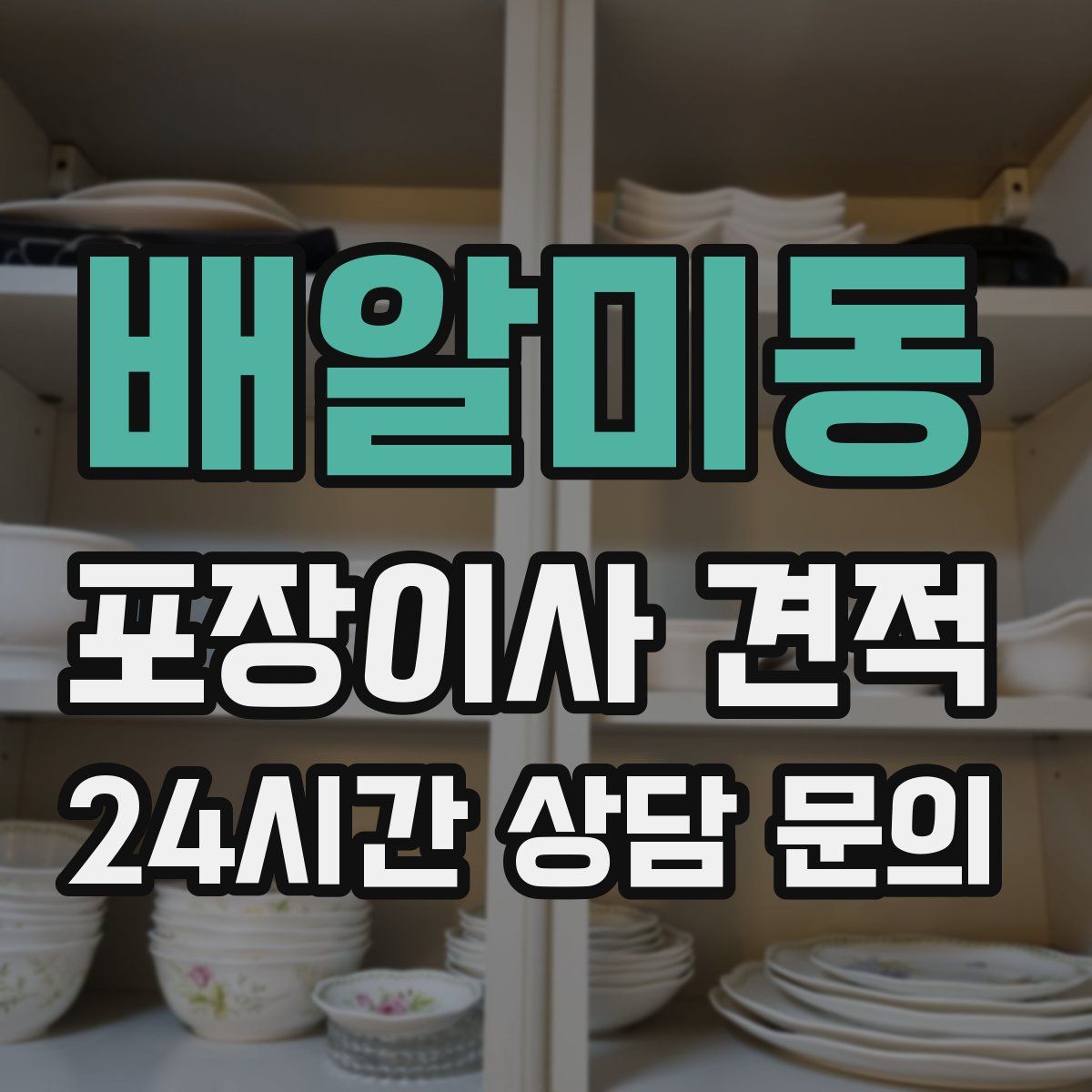 배알미동 포장이사 견적
