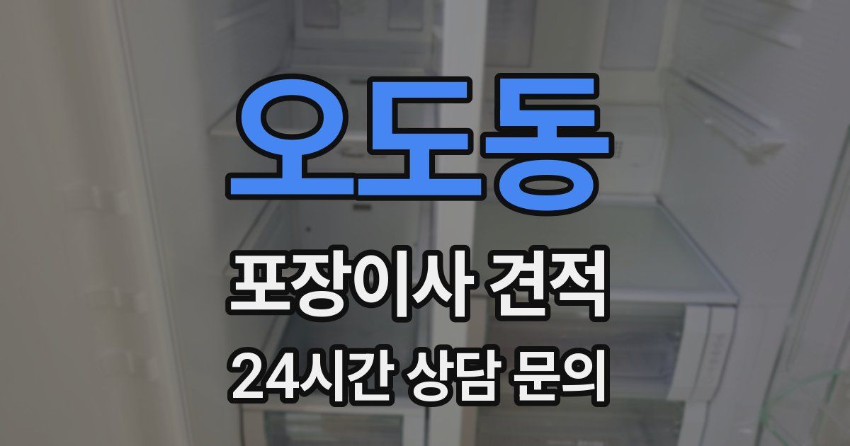 오도동 포장이사 견적
