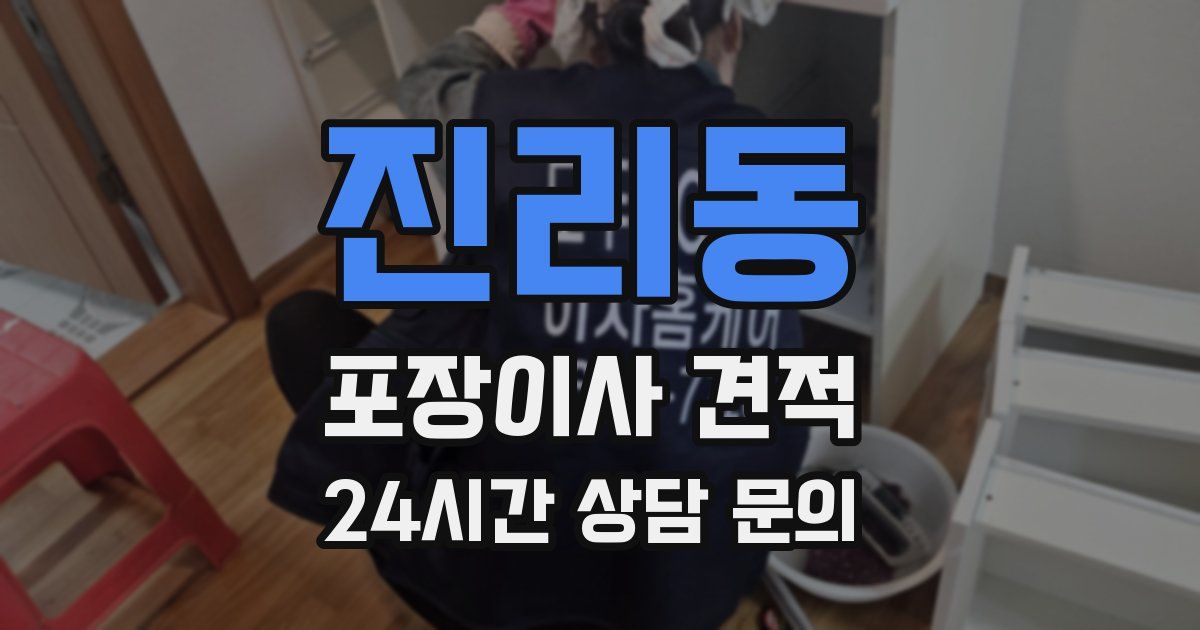 진리동 포장이사 견적