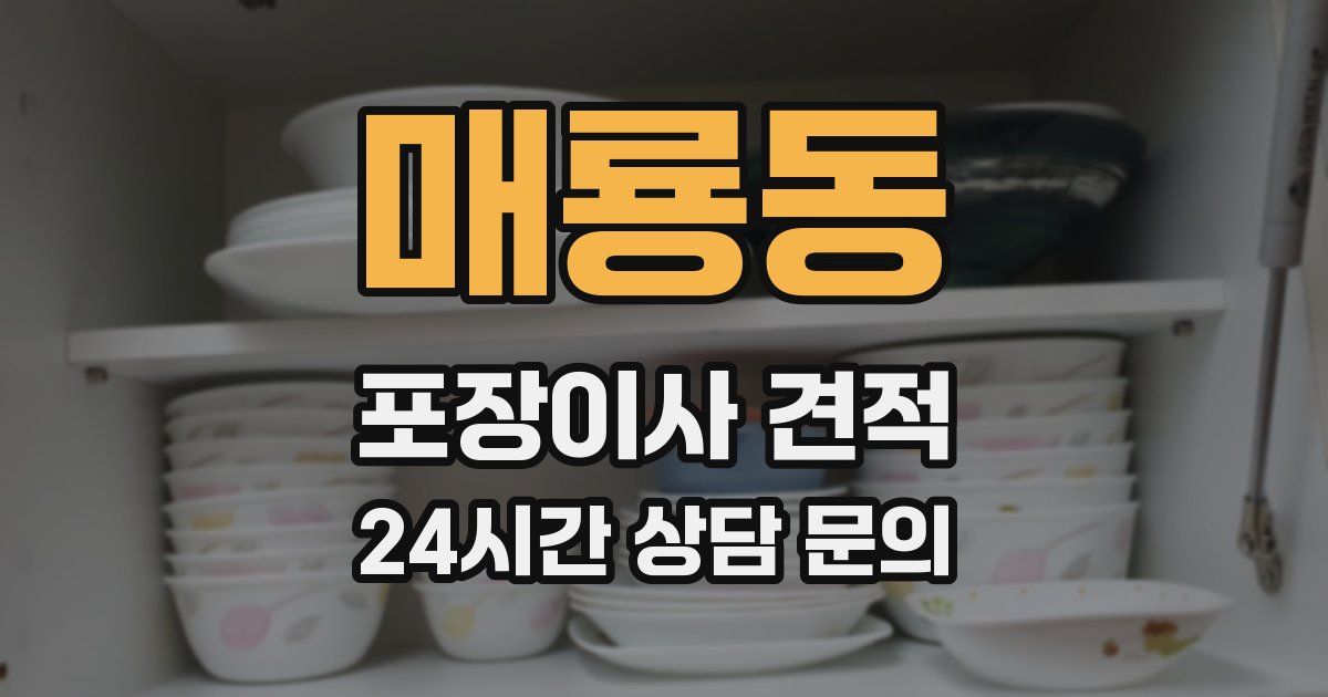 매룡동 포장이사 견적