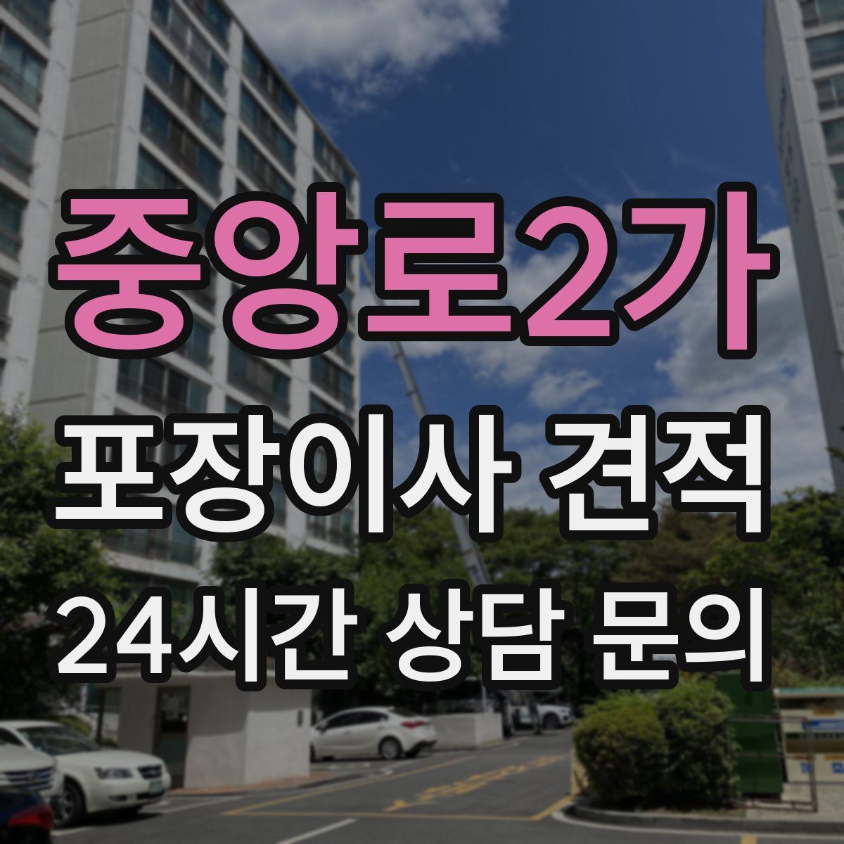 중앙로2가 포장이사 견적