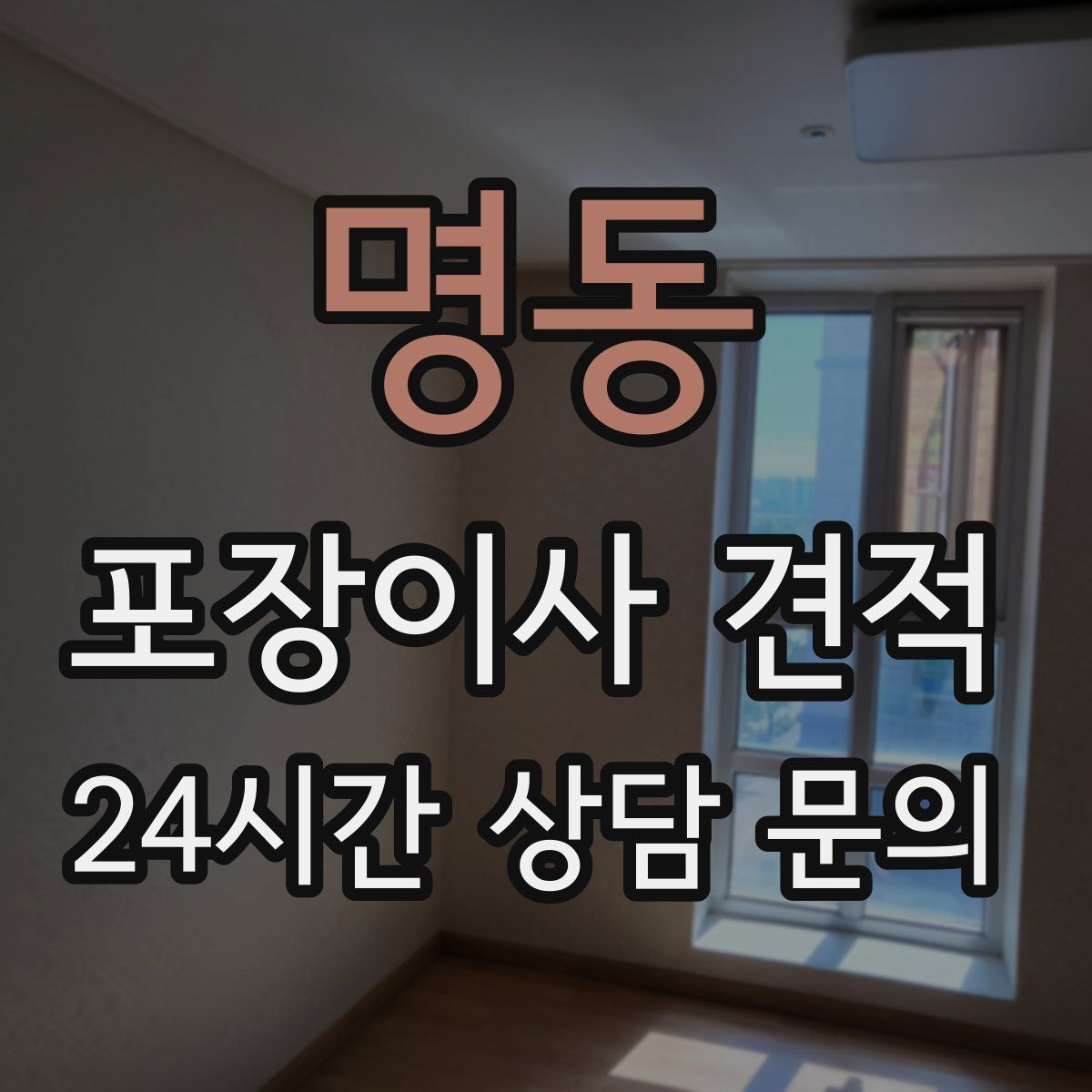 명동 포장이사 견적