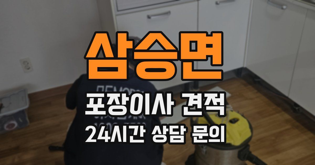 삼승면 포장이사 견적