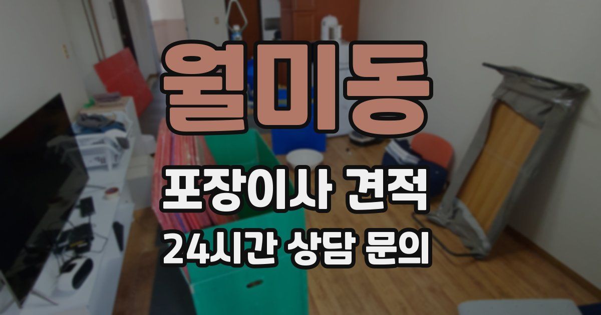 월미동 포장이사 견적