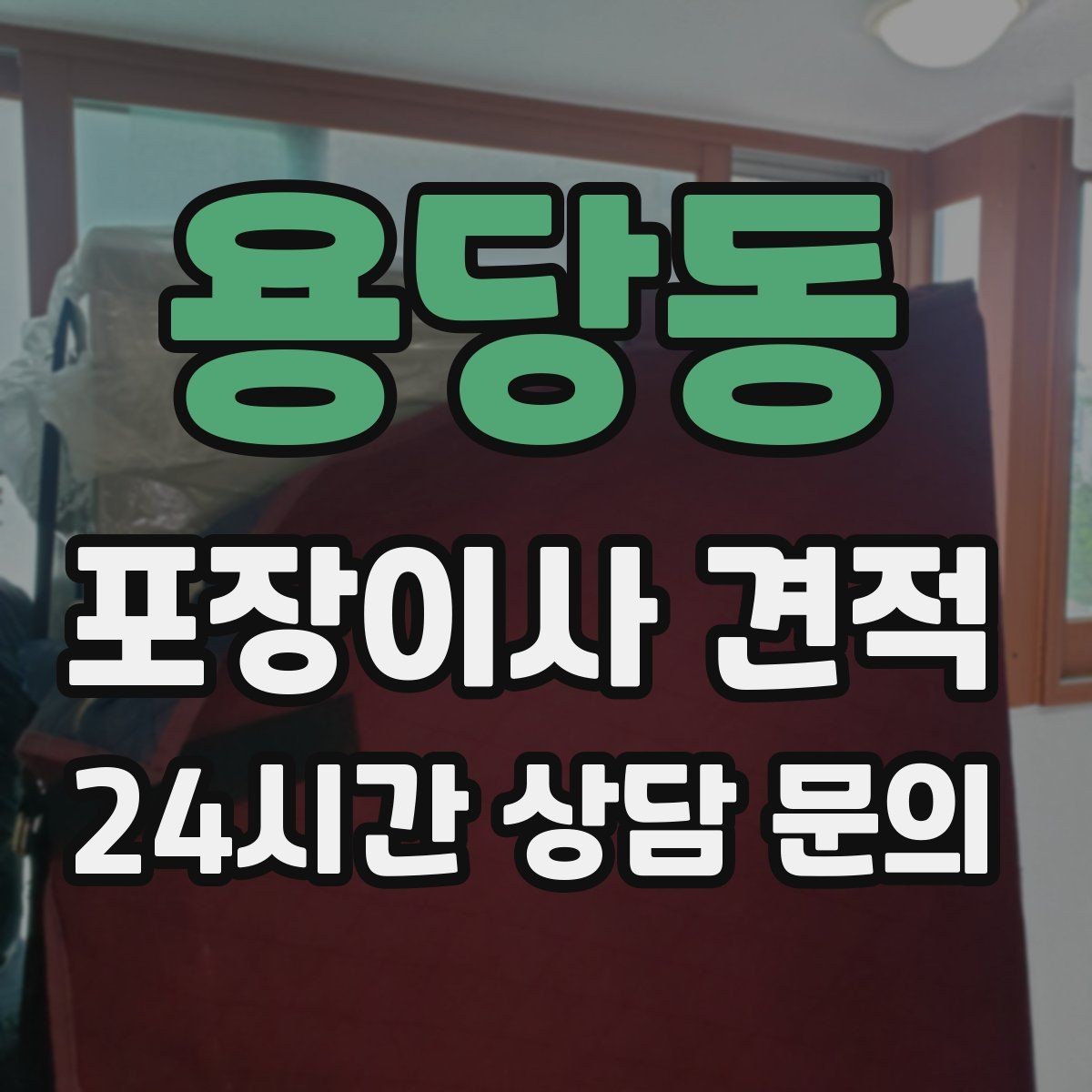용당동 포장이사 견적 단독주택 이사에서 야외 동선이 변수인 이유