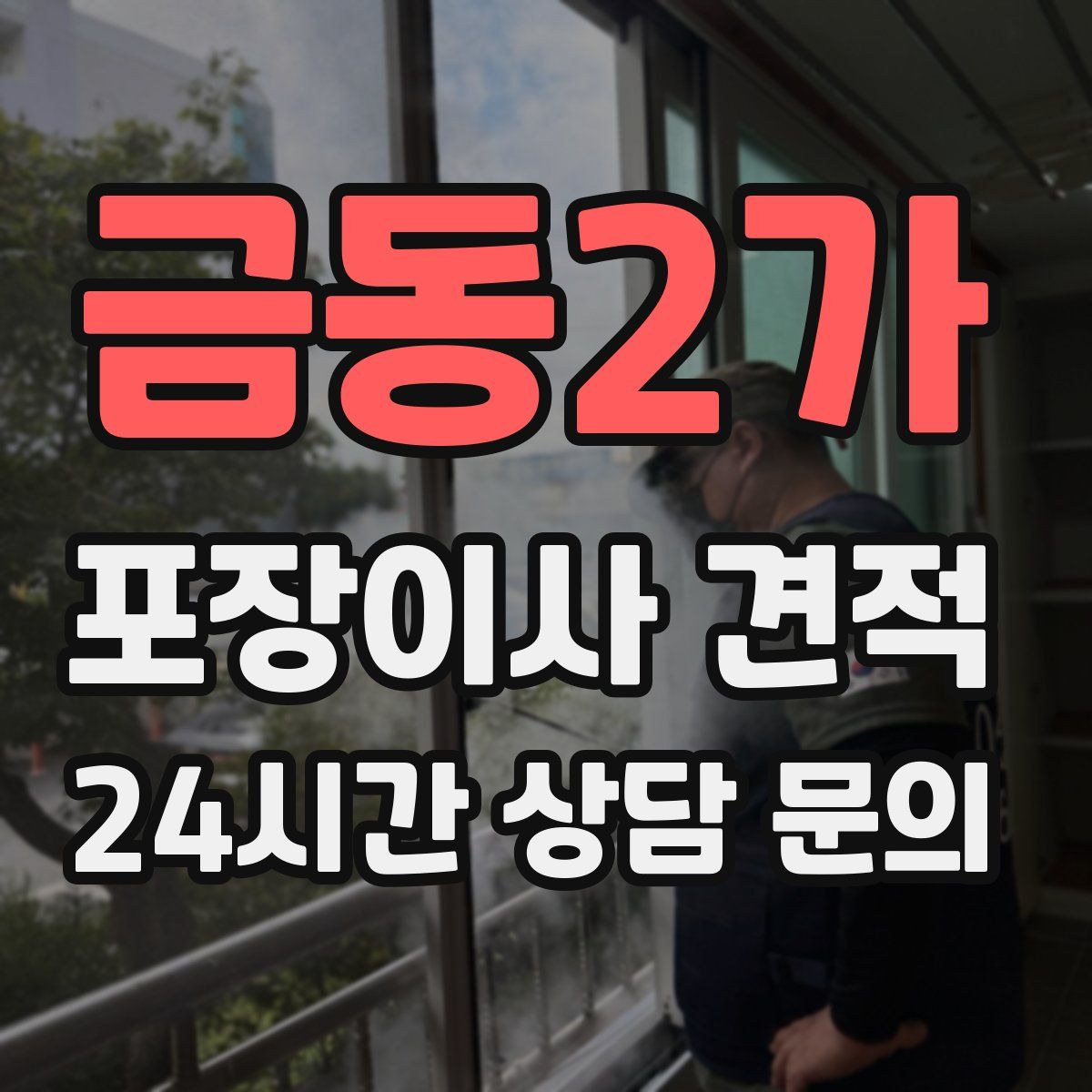 금동2가 포장이사 견적