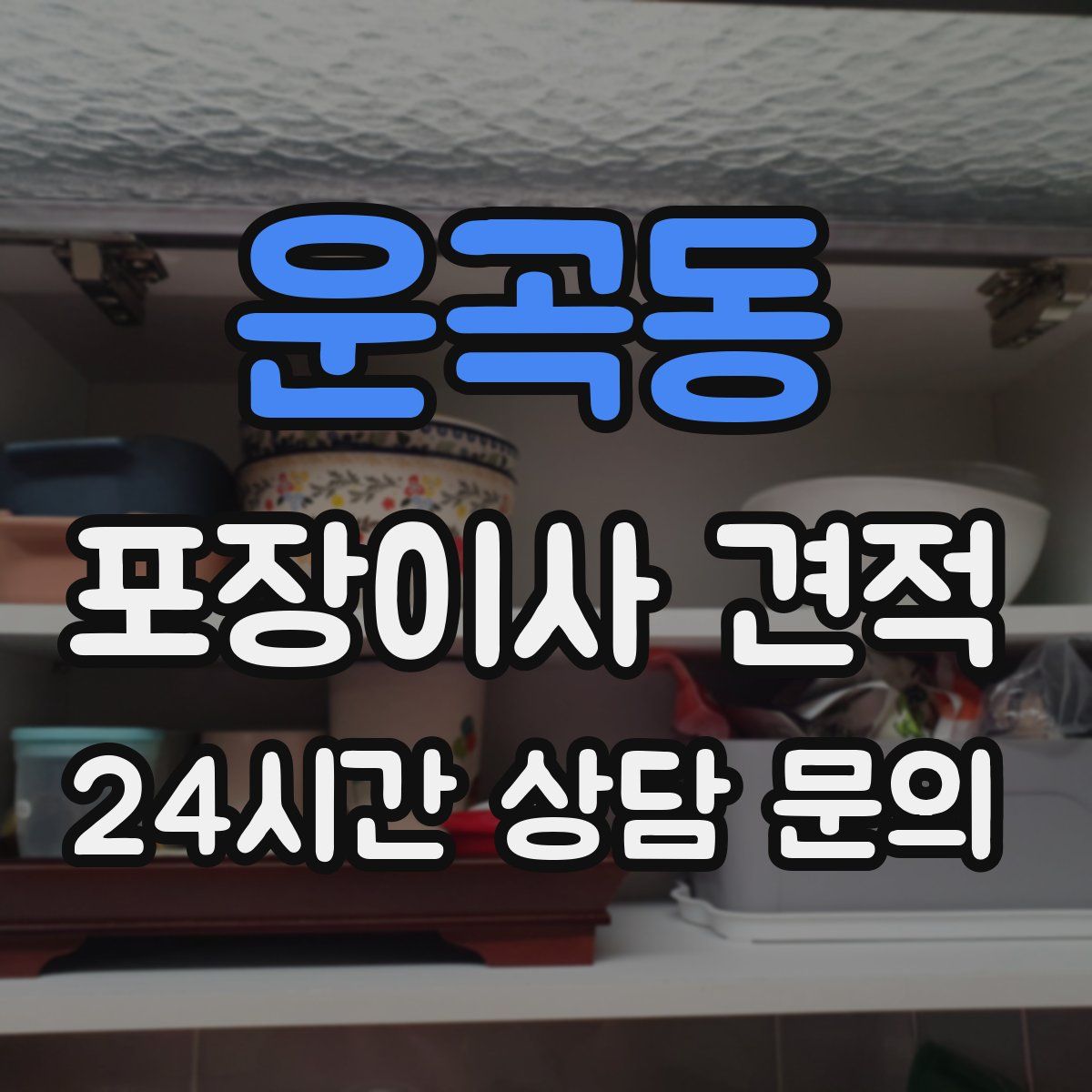 운곡동 포장이사 견적