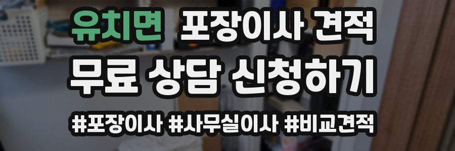 유치면 포장이사 견적