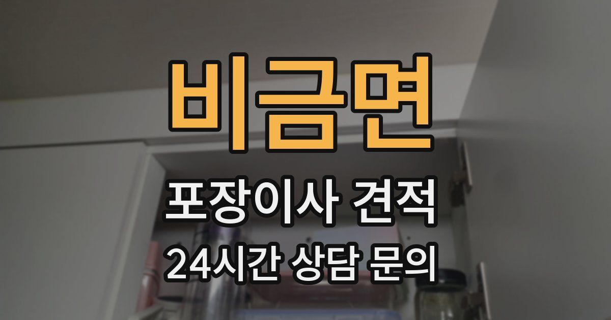 비금면 포장이사 견적