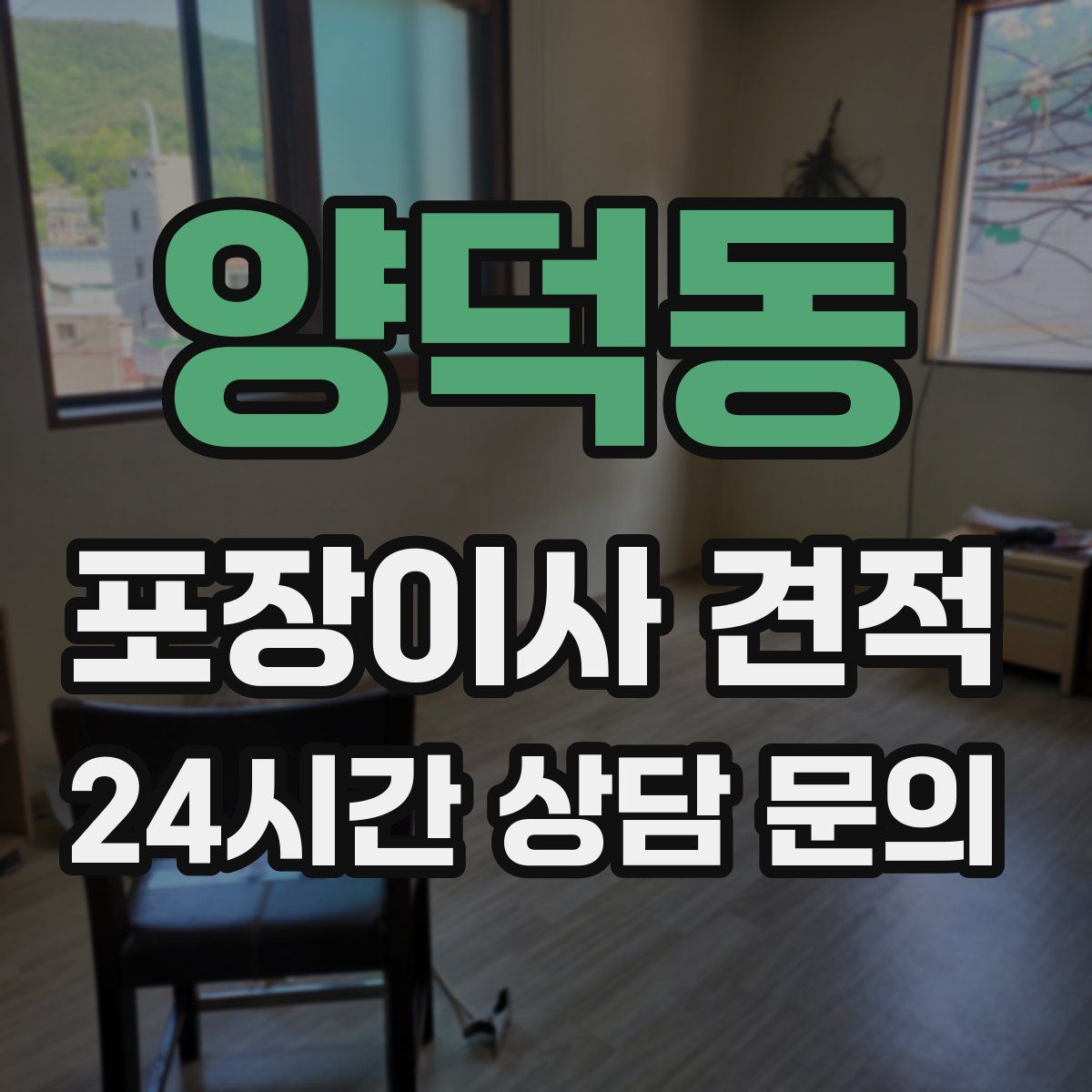 양덕동 포장이사 견적