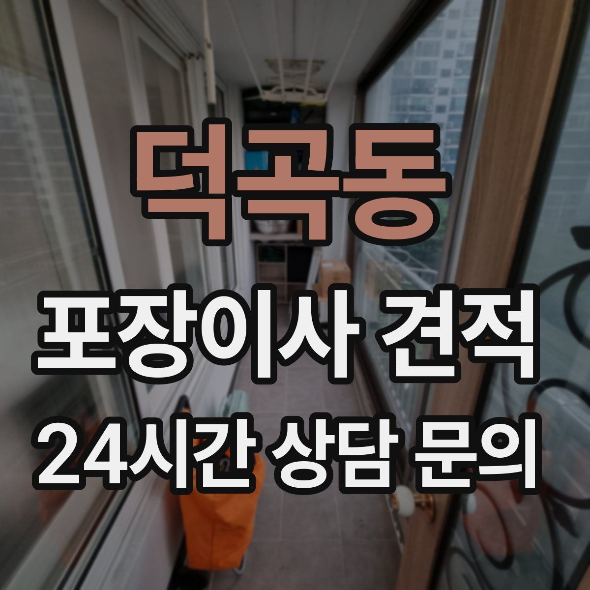 덕곡동 포장이사 견적