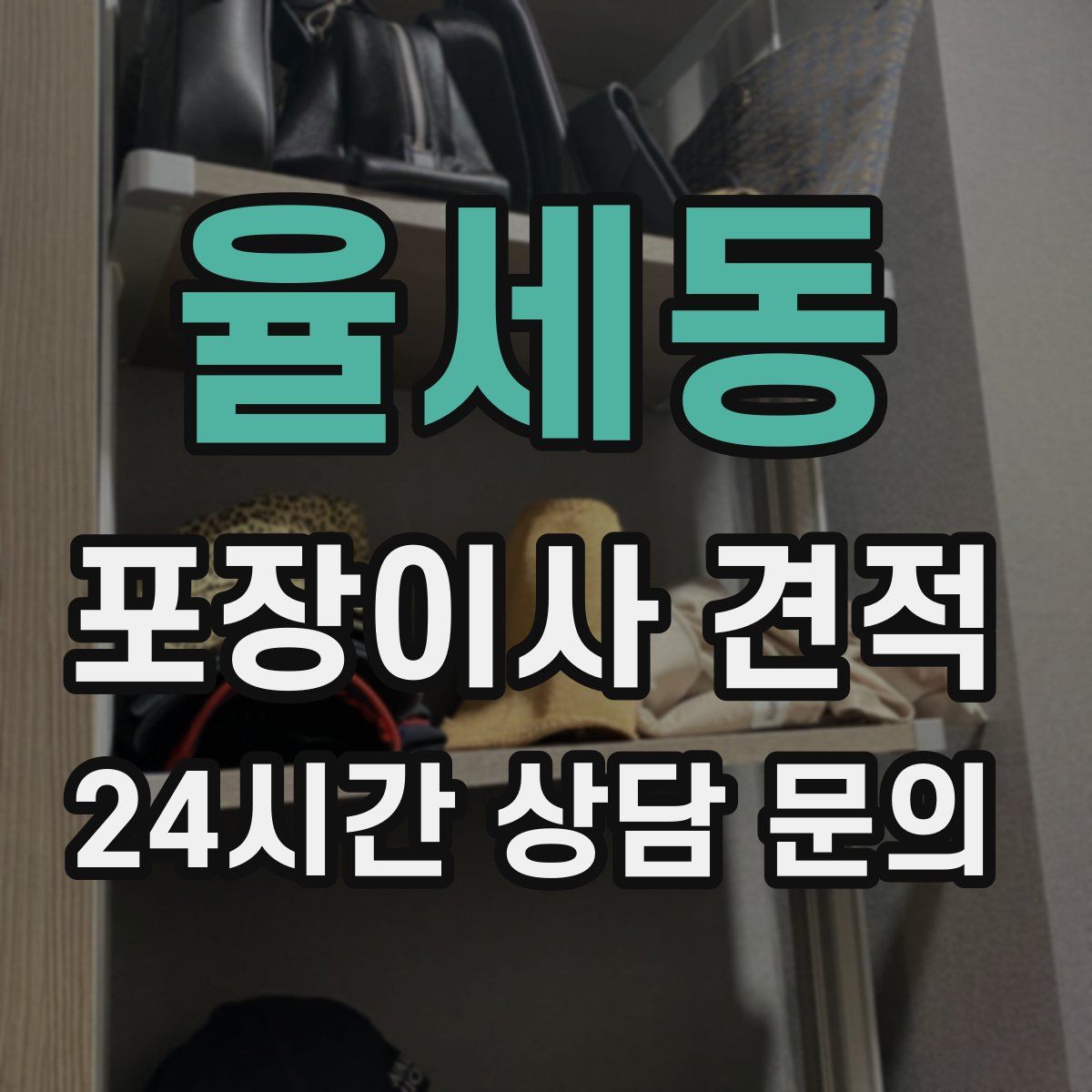 율세동 포장이사 견적