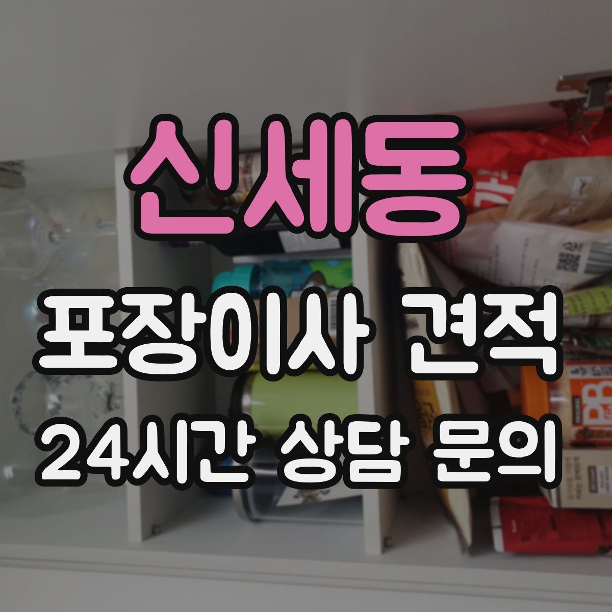 신세동 포장이사 견적