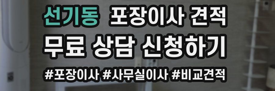 선기동 포장이사 견적