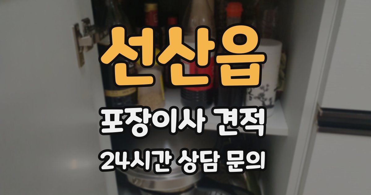 선산읍 포장이사 견적