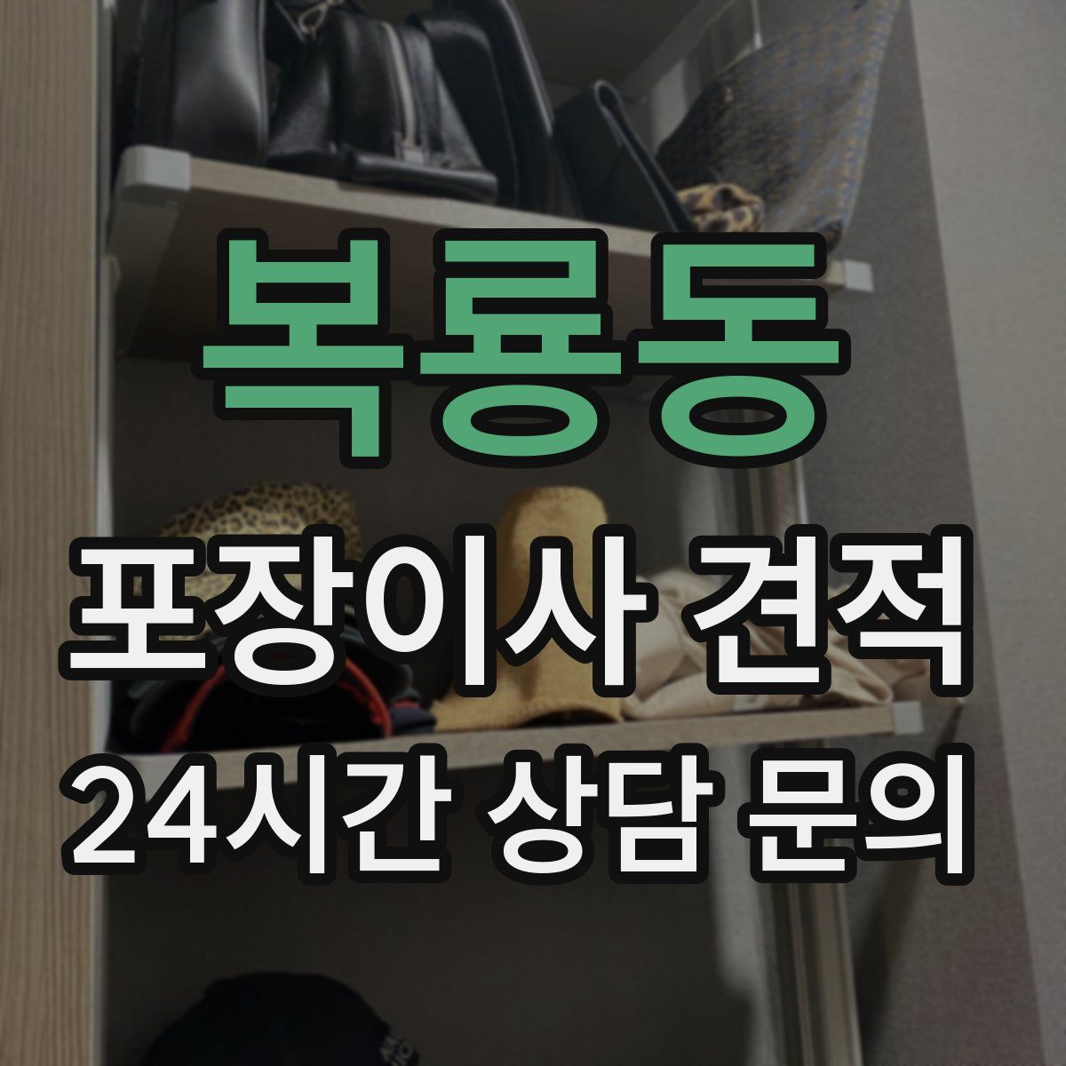 복룡동 포장이사 견적