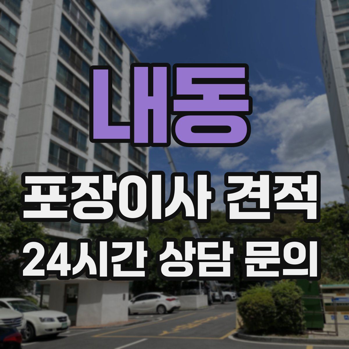 내동 포장이사 견적