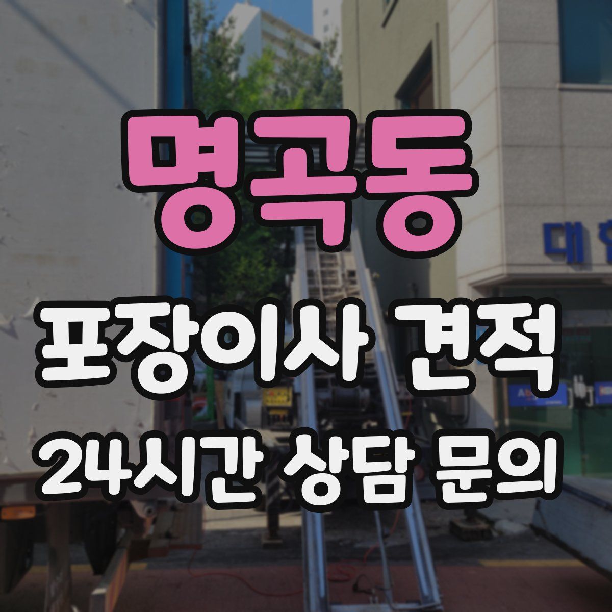 명곡동 포장이사 견적