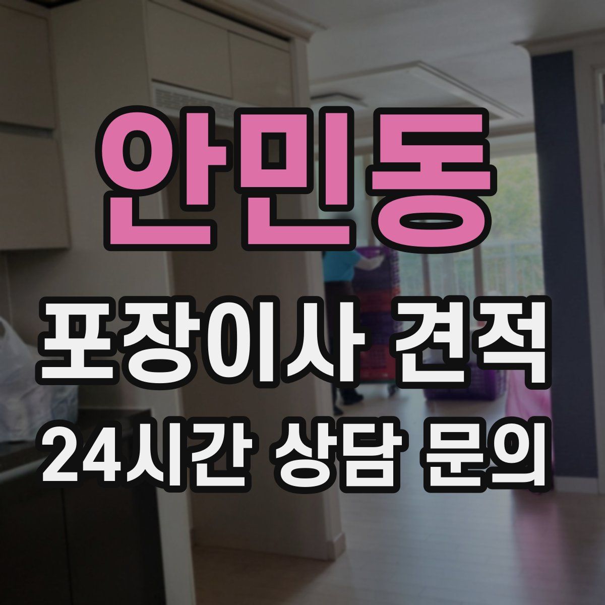 안민동 포장이사 견적