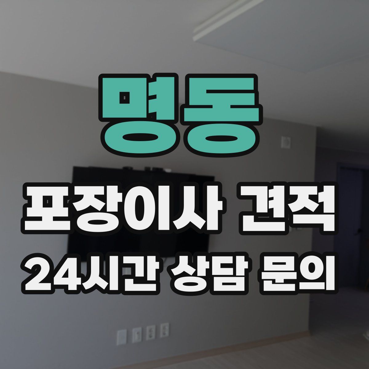 명동 포장이사 견적