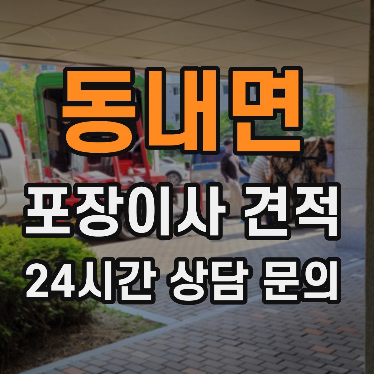 동내면 포장이사 견적