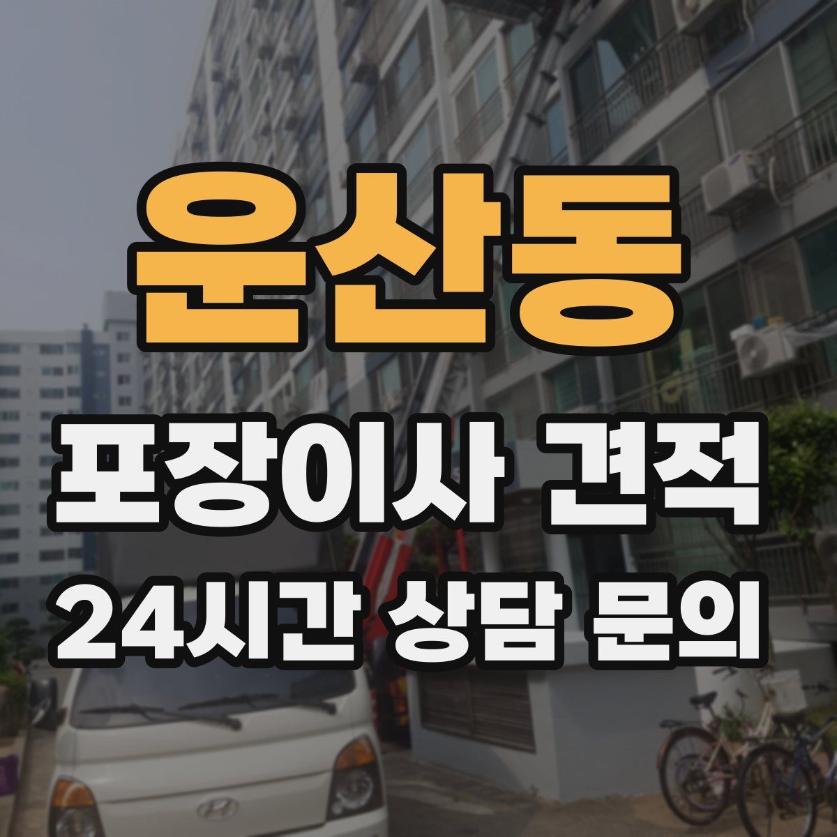 운산동 포장이사 견적