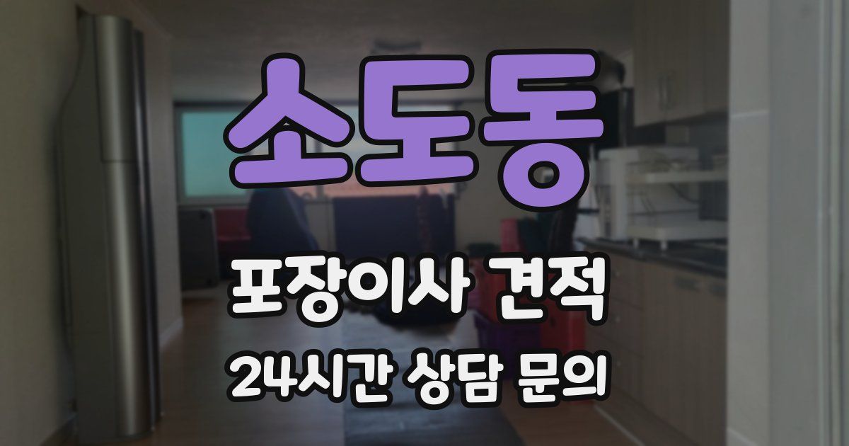 소도동 포장이사 견적