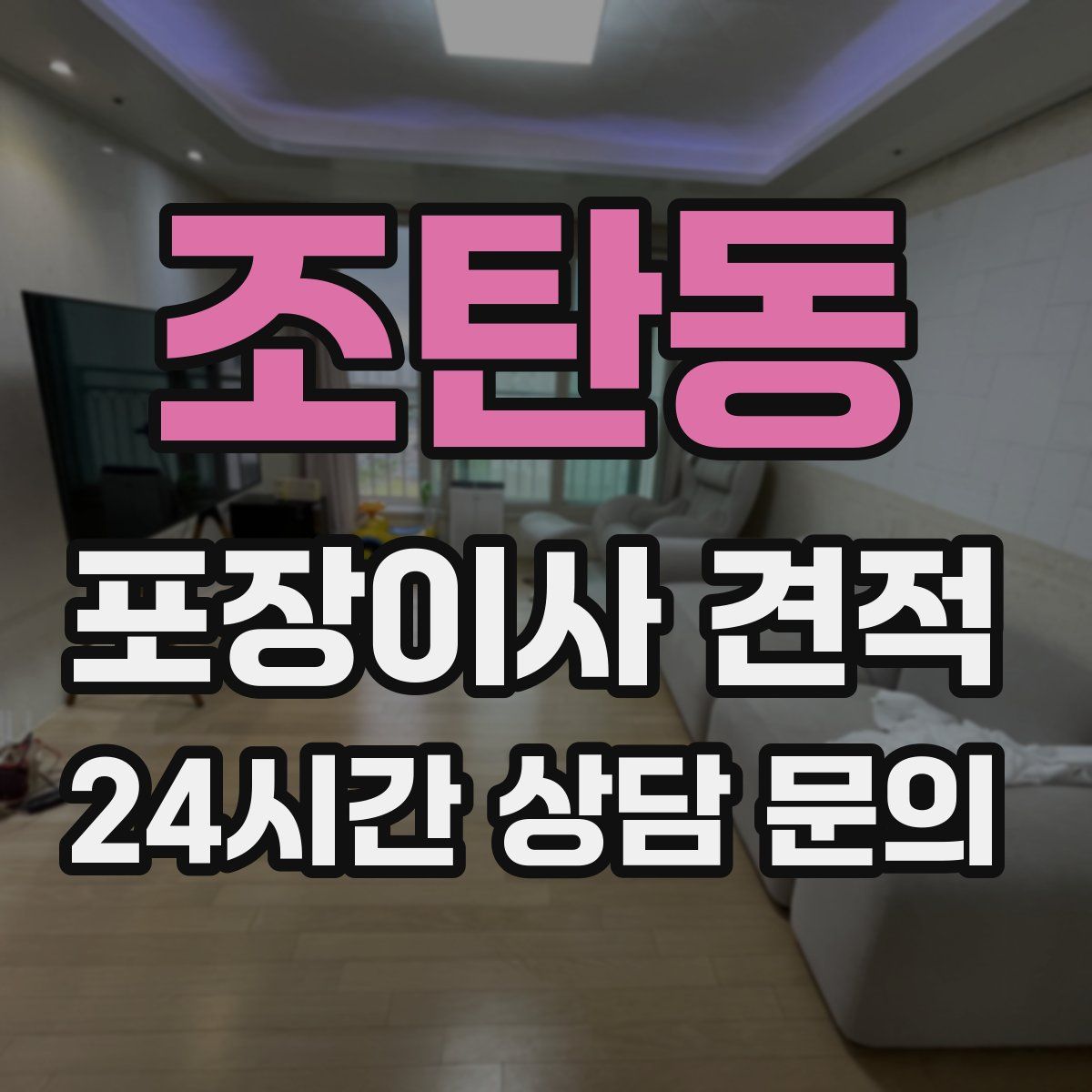 조탄동 포장이사 견적