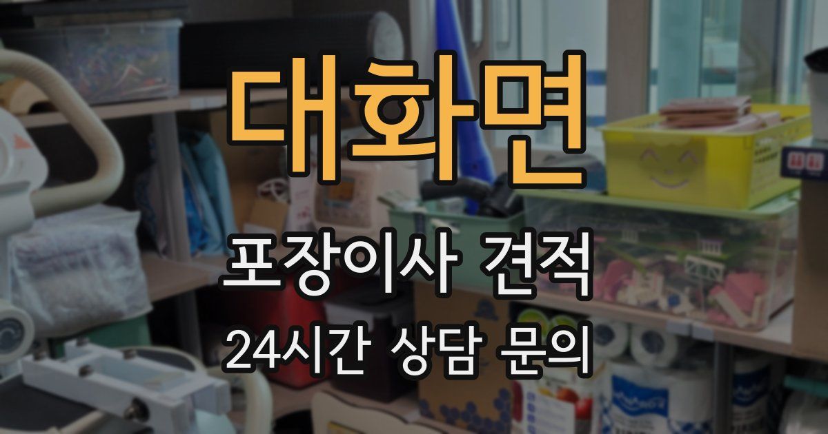 대화면 포장이사 견적