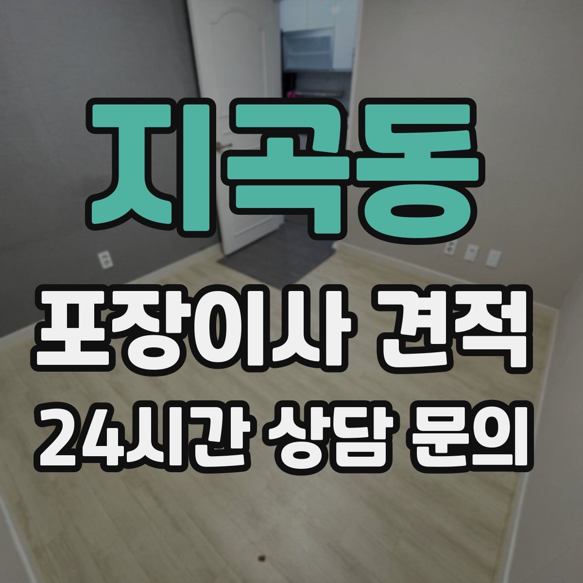 지곡동 포장이사 견적