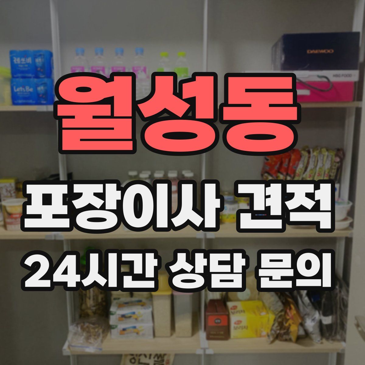 월성동 포장이사 견적
