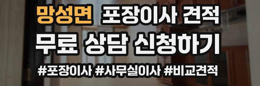 망성면 포장이사 견적