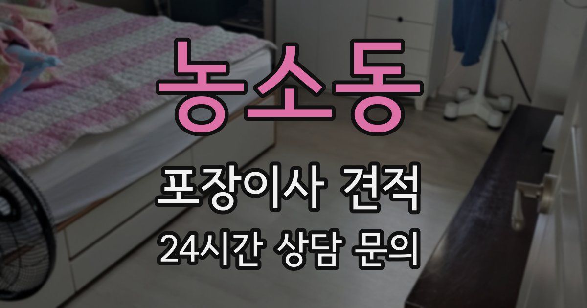농소동 포장이사 견적